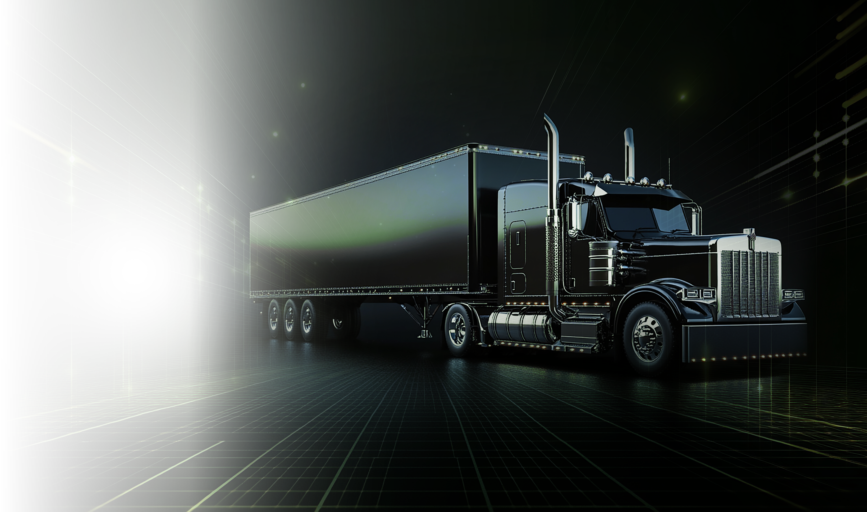 Semi truck with detention timer